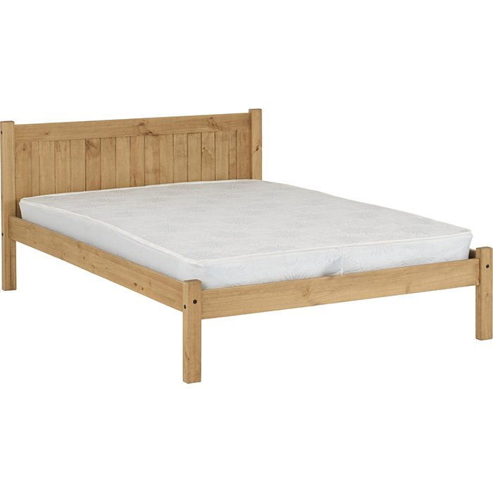 Maya 4' Bed In Distressed Waxed Pine - Click Image to Close